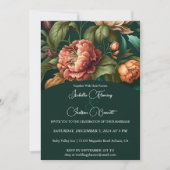 Flower Petals Wedding Invitation Kaart (Voorkant)