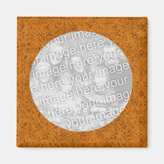 Flower Photo Magnet Sjabloon Magneet (Voorkant)