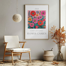 Flower Pink Garden Poster