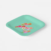 Flower Power 1 Assiette en papier (Angulaire)