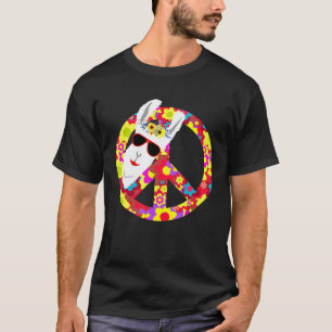 Flower Power 70s Lama Alpaca T-shirt