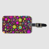 Flower Power Bagagelabel (Voorkant (horizontaal))