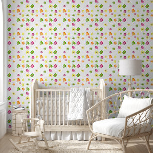 Flower Power Bloesem naadloos patroon 2 Behang
