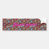 flower power bumper sticker (Voorkant)