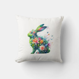 Flower Power Bunny Rabbit Kussen