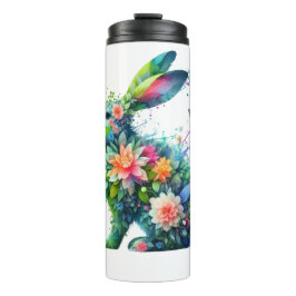 Flower Power Bunny Rabbit Thermosbeker