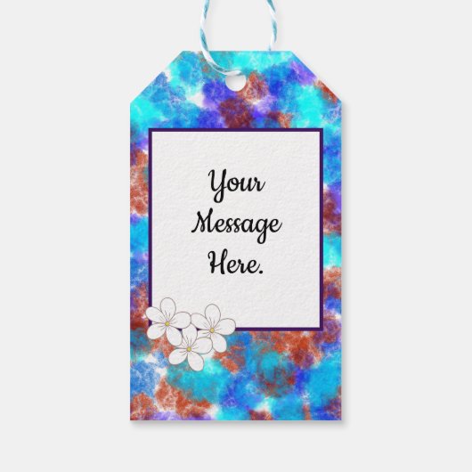 Flower Power Cadeaulabel (Achterkant)