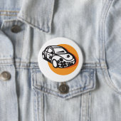 Flower Power Car Schattigee Hippie-stijl Ronde Button 7,6 Cm (In situ)