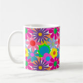 Flower Power Coffee Mok 1970 (Links)