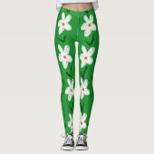 FLOWER POWER 'DAISY' YOGA PANTS LEGGINGS (Devant)