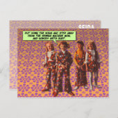 Flower Power [drôle de carte postale] (Devant / Derrière)