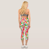 Flower Power en rangées Leggings Capri 002 (Verso)
