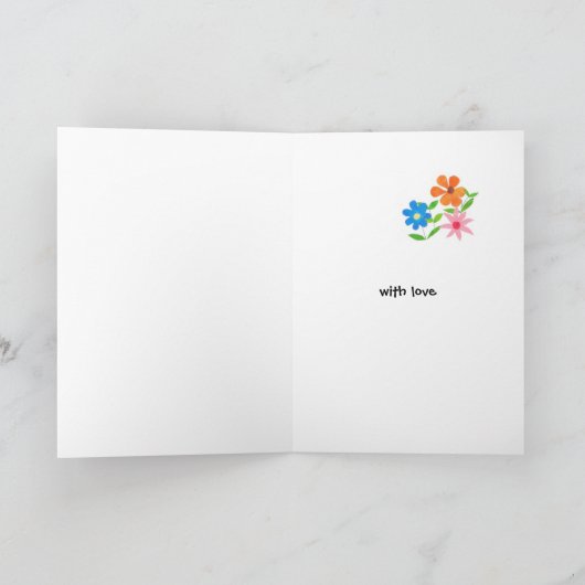 Flower Power Get Well Kaart - Chirurgie (Binnen)