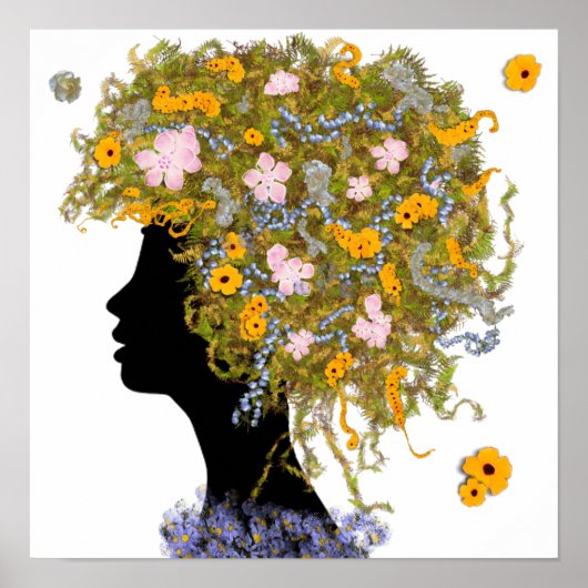 Flower Power haar Poster (Voorkant)