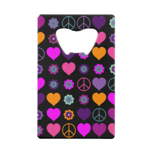 Flower Power Heart Peace Motif + votre backgr.