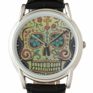 Flower-Power Hippy of Gotische stijl Horloge