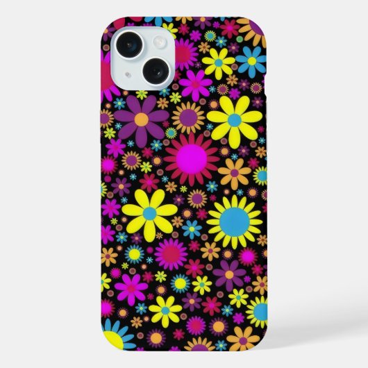 Flower Power iPhone Hoesje (Achterkant)
