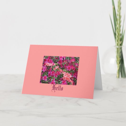 Flower power kaart (Voorkant)