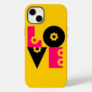 Flower Power Liefde in het Kwadraat Case-Mate iPhone 14 Plus Hoesje