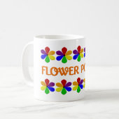 Flower Power mok (Voorkant links)