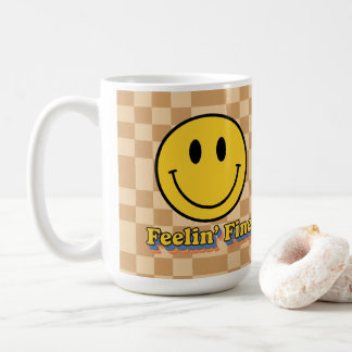 Flower Power Retro Daisy Sunflower Mug - 70s  Koffiemok