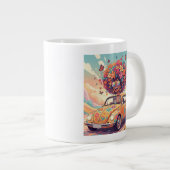 Flower Power Ride Mug Extra Grote Beker (Voorkant rechts)