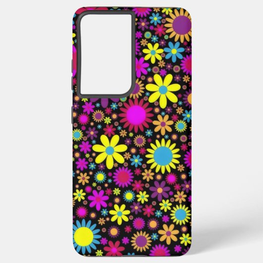 Flower Power Samsung Galaxy Hoesje (Achterkant)