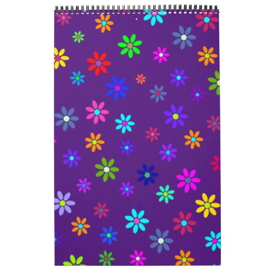 Flower Power Shower - kleurpatroon 1 Kalender (Hoes)