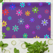 Flower Power Shower - kleurpatroon 1 Theedoek (Gevouwen)