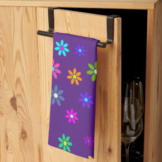 Flower Power Shower - kleurpatroon 1 Theedoek (Derde Gevouwen)