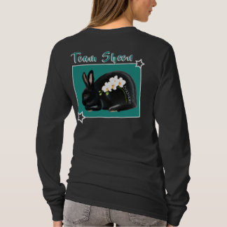 Flower Power: zwart met orchideeën T-shirt