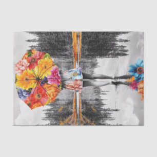 Flower Raindrops5 Tissuepapier