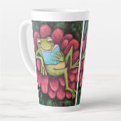 Flower Recliner latte mug (Angle gauche)