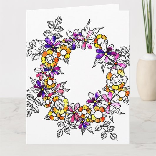 Flower Ring Bedankkaart (Voorkant)