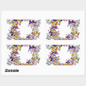 Flower Ring Rechthoekige Sticker (Vel)