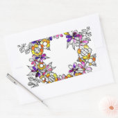 Flower Ring Rechthoekige Sticker (Envelop)
