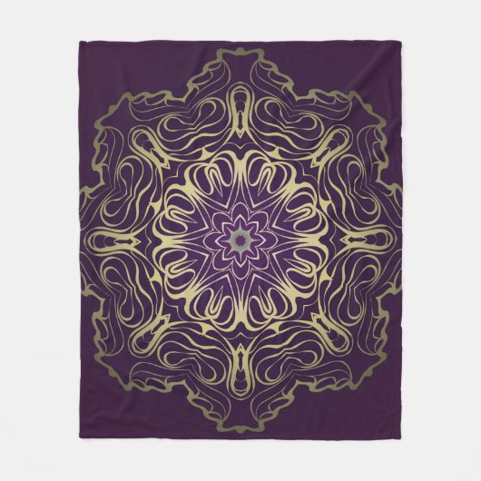 Flower Round Pattern. Illustration. Valentine's, B Fleece Deken (Voorkant)