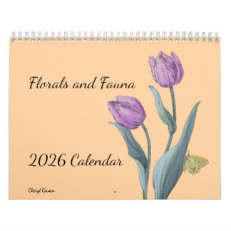 Flower sand Fauna 2026 Wall Calendar Kalender