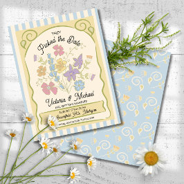 Flower Seed Packet Hand getekend Opslaan van de da Save The Date