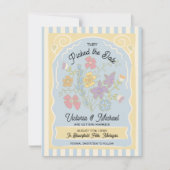 Flower Seed Packet Hand getekend Opslaan van de da Save The Date (Voorkant)