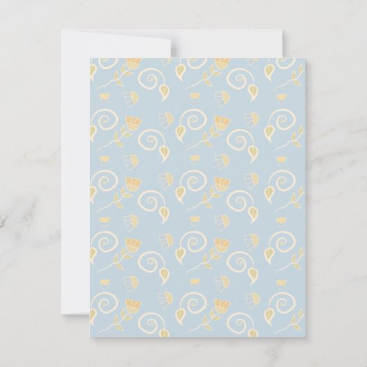 Flower Seed Packet Hand getekend Save the Date Fot (Achterkant)