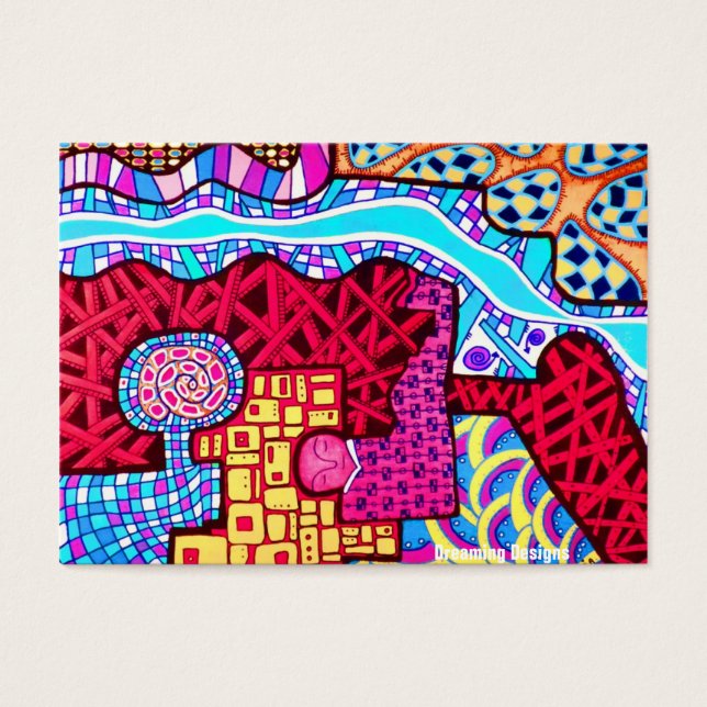 Flower Shaman en Dreaming Design Visitekaartje (Voorkant)