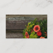 Flower Shop, Carte de visite fleuriste (Dos)