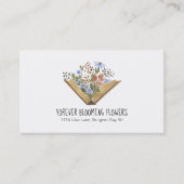 Flower Shop Florist Code QR Carte de visite (Devant)