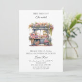 Flower Shop Invitation à la douche nuptiale (Debout devant)