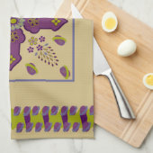 Flower Spring of Life serviette de cuisine (Quart Plié)
