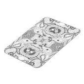 Flower Square Doodle Magneet (Linkerzijde)
