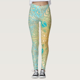 Flower Square Rose Overlay Lace Art Leggings