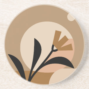 Flower Sun Boho Zandsteen Onderzetter