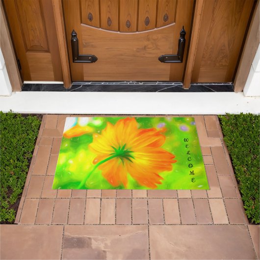 Flower Sunshine Welcome Mat (Buiten)
